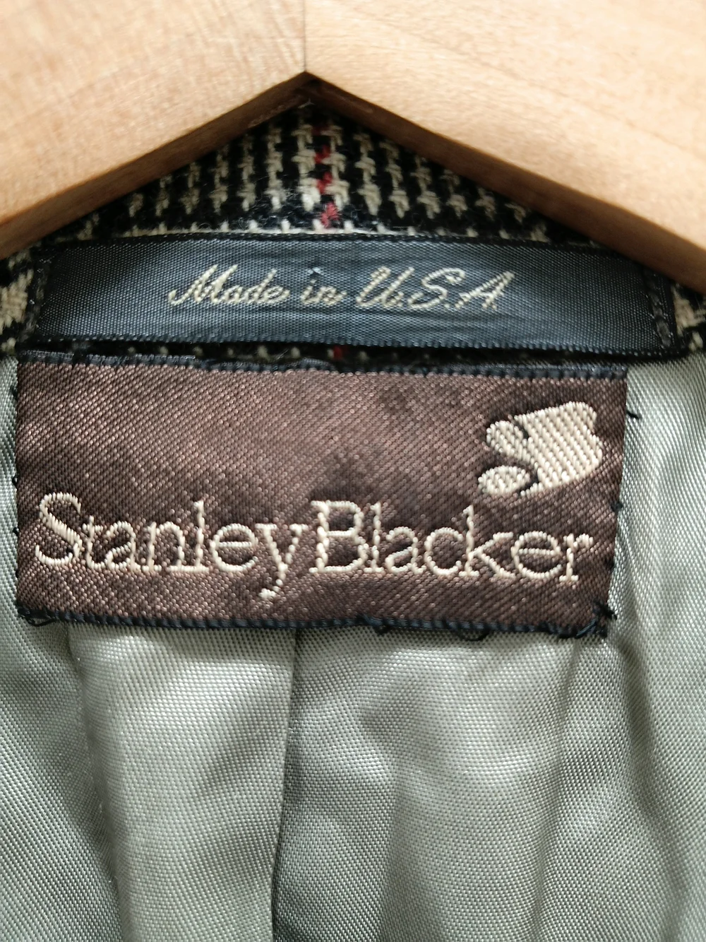 Stanley Blacker Vintage 1970's Men's Tweed 100% Wool Sport Coat Size 40R